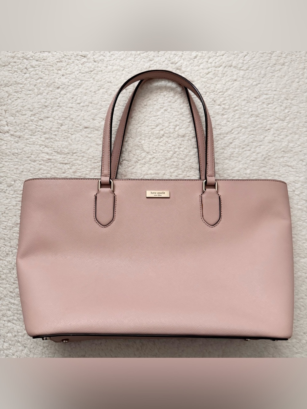 Kate Spade Pink Saffiano Leather Medium Tote Bag WKRU5301